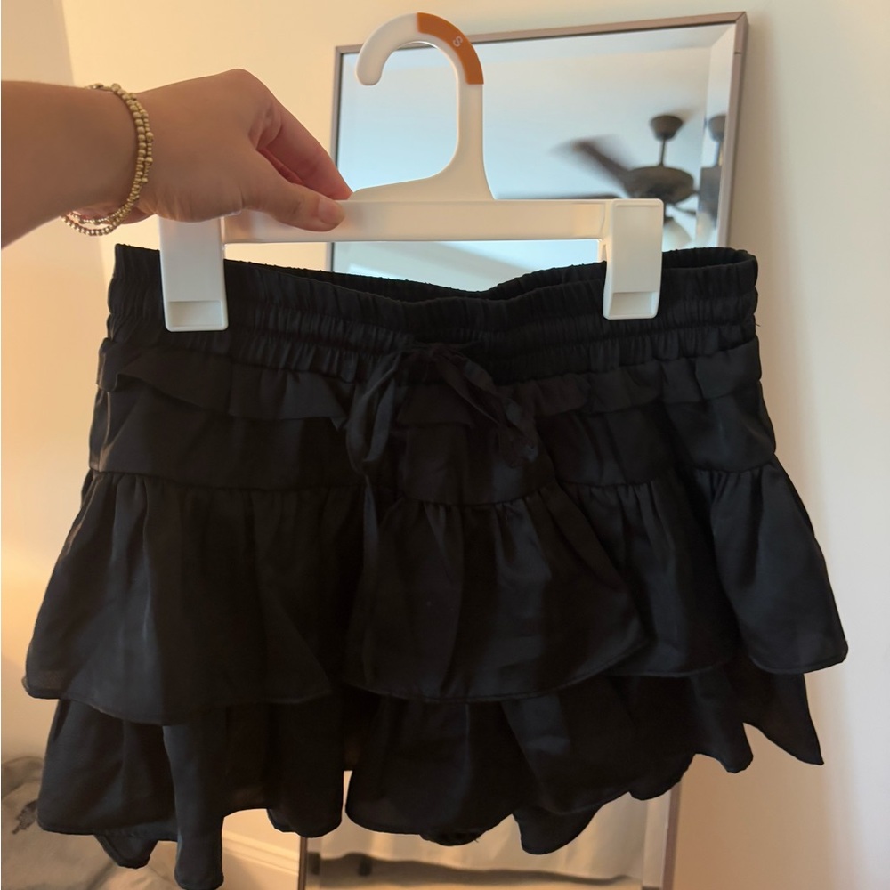 Black Ruffled Skirt